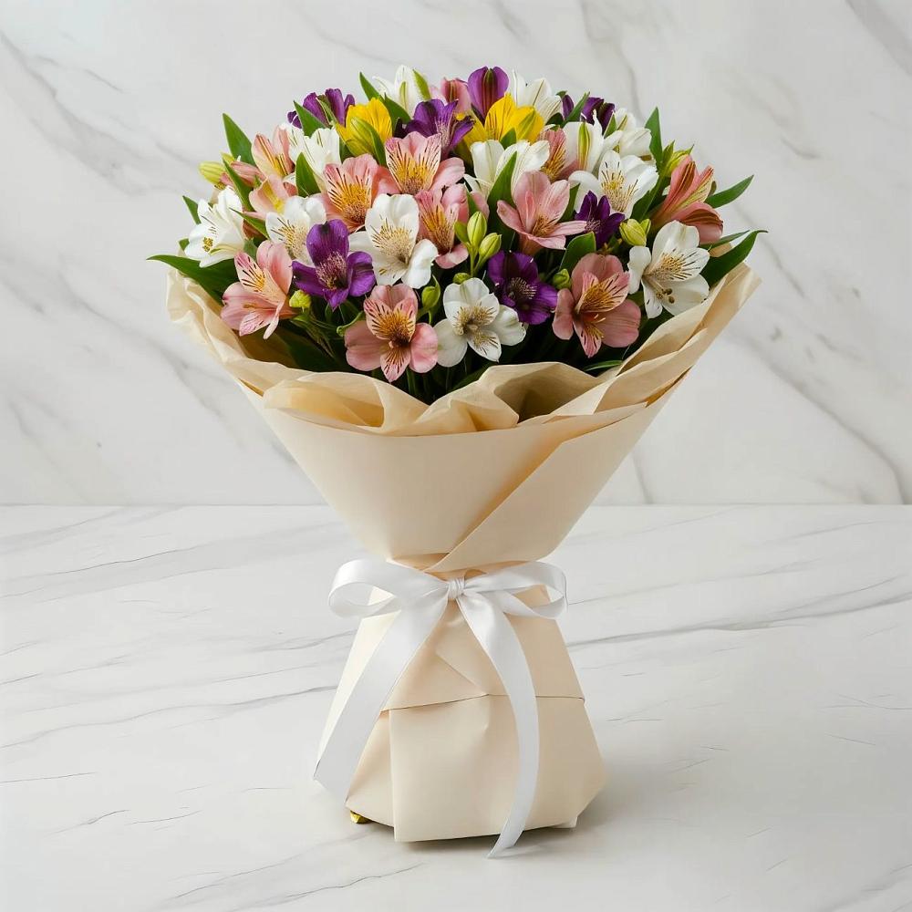 Букет цветов из: Альстромерии в Мензелинске