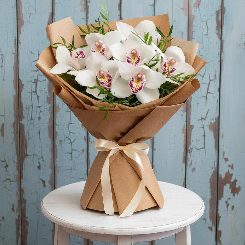 Букет цветов из: Орхидеи и Розы в Мензелинске