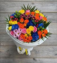 Букет цветов из:  Розы и Хризантемы в Мензелинске