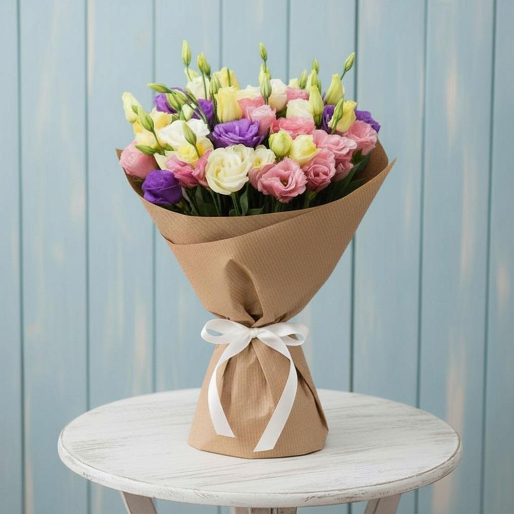 Букет цветов из: Лизиантусы в Мензелинске