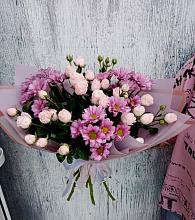 Букет цветов из:  Розы и Хризантемы #REPLACE_PRED# Мензелинске
