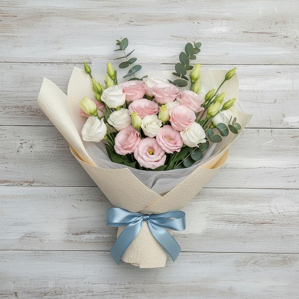 Букет цветов из: Лизиантусы в Мензелинске